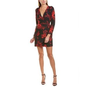 NWT Yumi Kim South Side wrap dress in color: Lasting Love, red and black